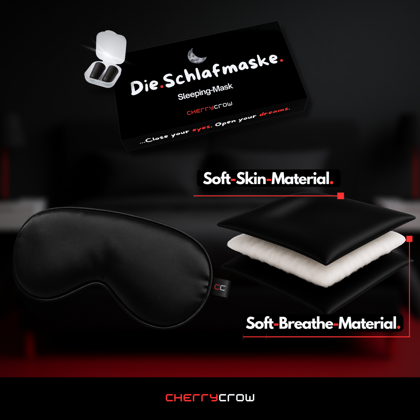 Die Schlafmaske | 100% Premium Stoff