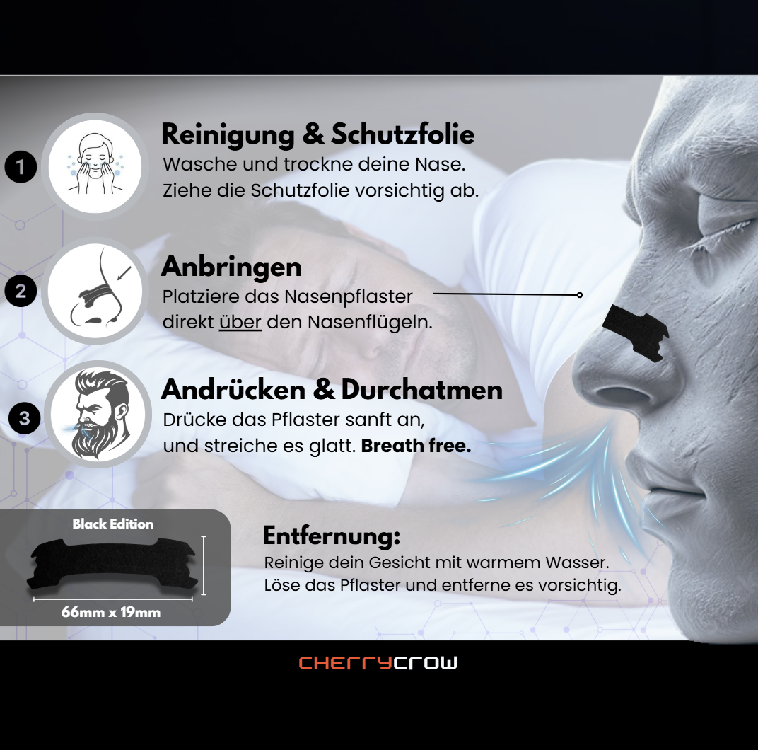 Die Nasenpflaster | Black Edition (30 Stück)